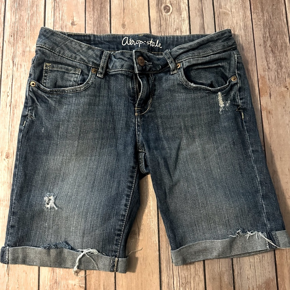 Aeropostale Bermuda Jean Shorts